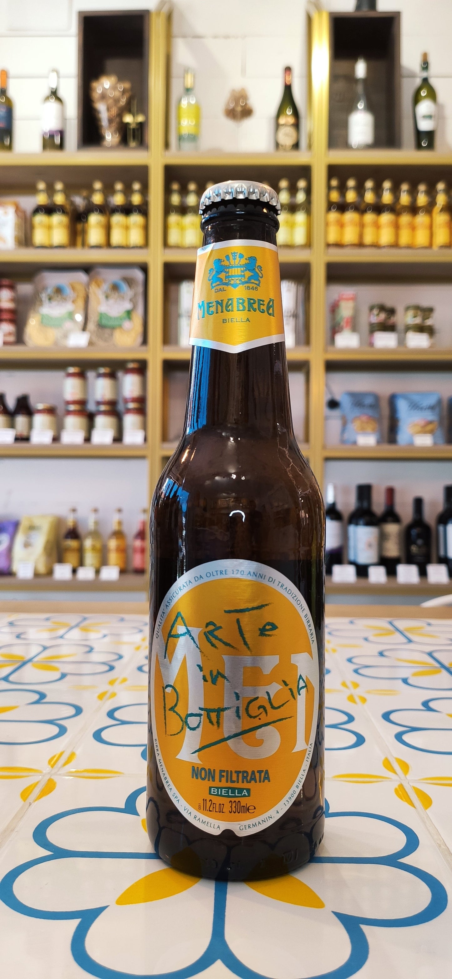 Birra Menabrea sin filtrar