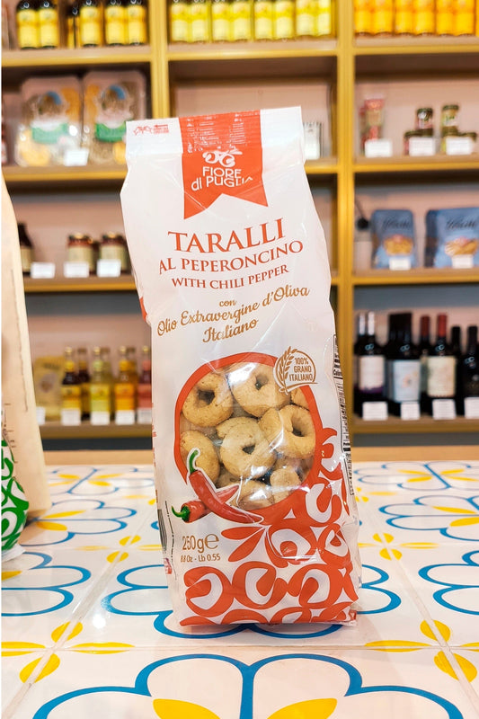 Taralli Picante peperoncini, Fiori di puglia